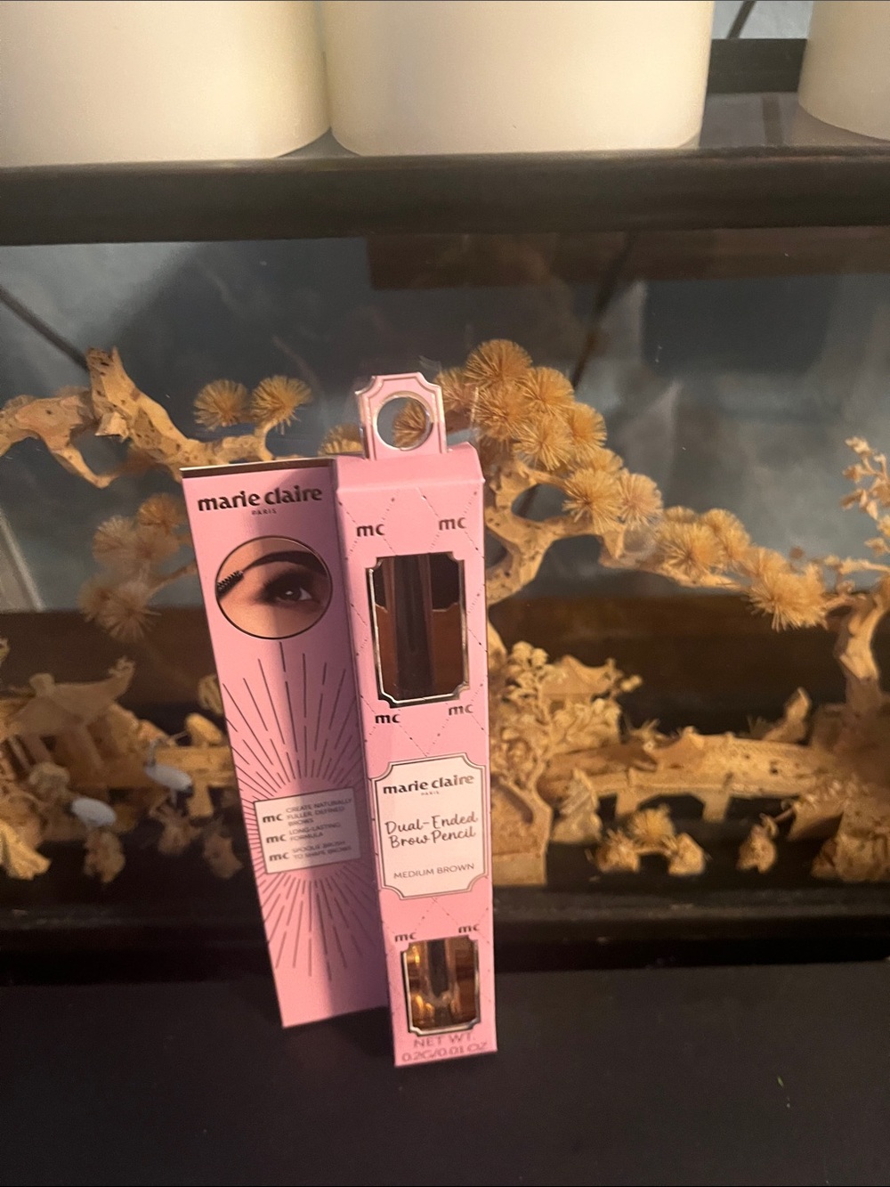 Dual-Ended Brow Pencil — Medium Brown